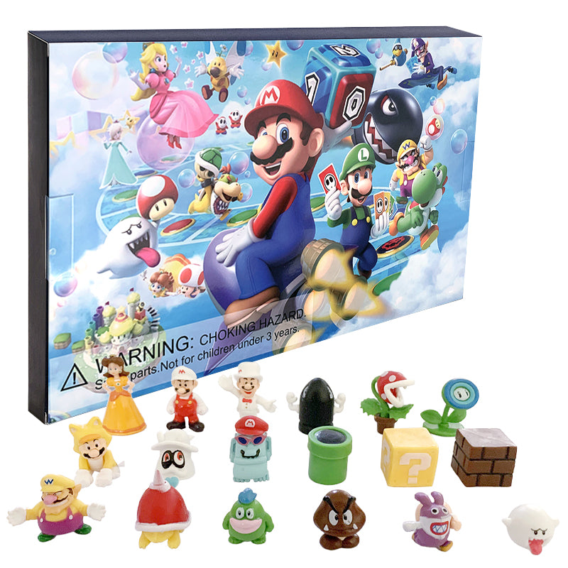 MARIO ADVENT ADVEND CALENDAR 24 FIGURES