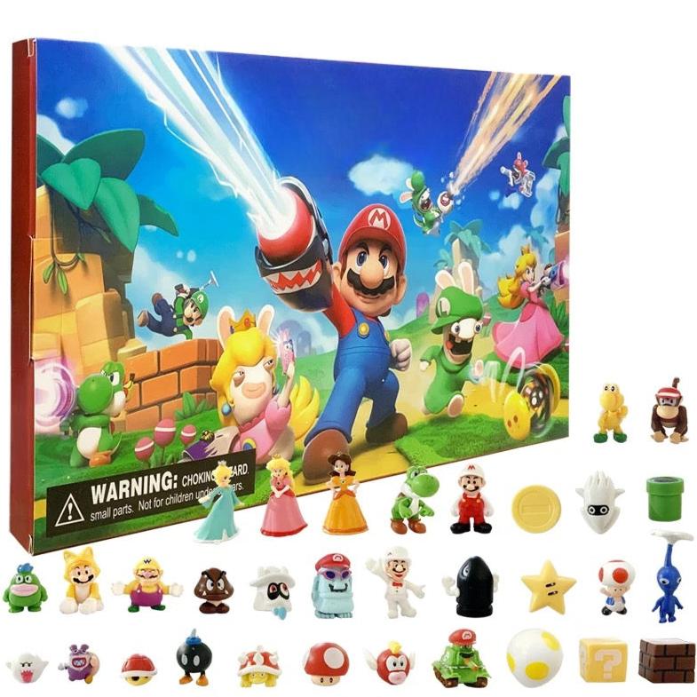 MARIO ADVENT ADVEND CALENDAR 24 FIGURES