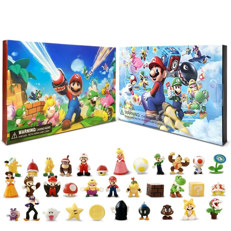 MARIO ADVENT ADVEND CALENDAR 24 FIGURES