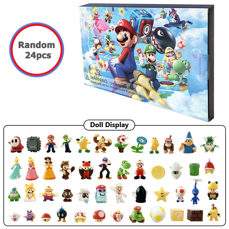 MARIO ADVENT ADVEND CALENDAR 24 FIGURES